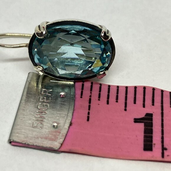 Silpada Aqua Glass & Silver Filigree 'Blue Pool' Drop Earrings - Picture 5 of 7